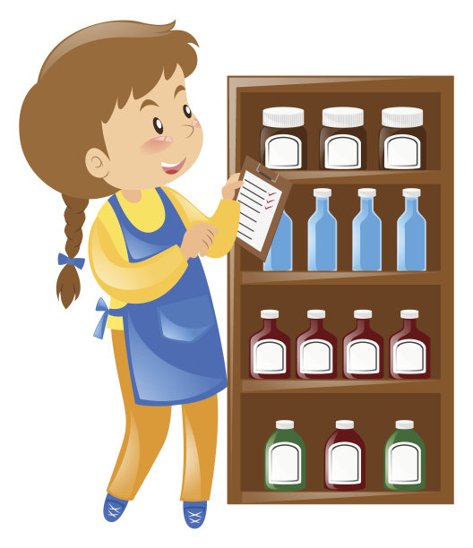 在超市工作的女人图片下载