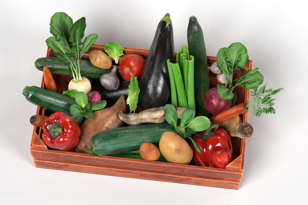 蔬菜在盒子里图片下载
