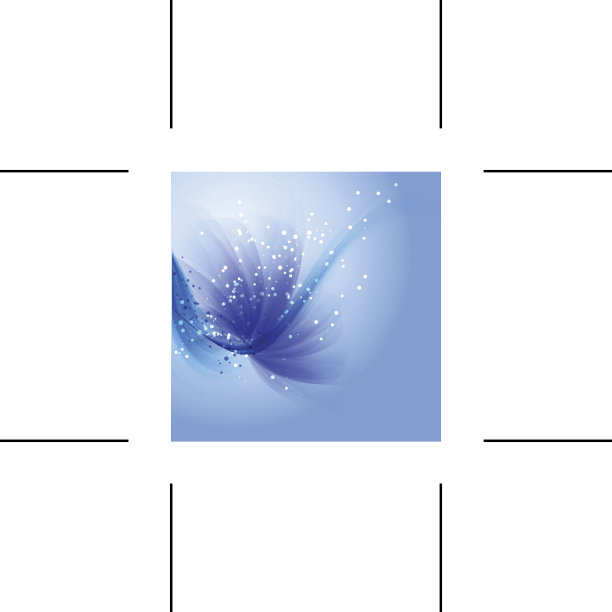 向量背景与蓝色的花图片下载