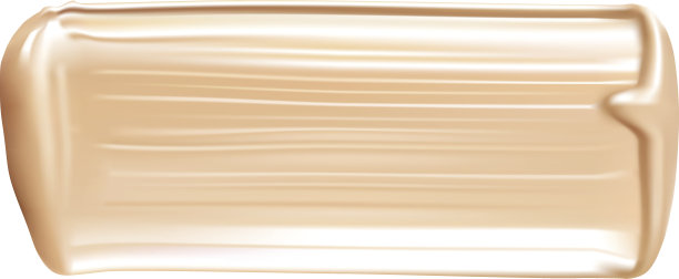 化妆液粉底霜涂抹涂抹中风。化妆抹子孤立在白色背景。图片下载