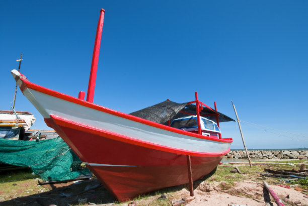 旧渔船图片下载