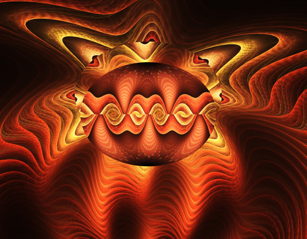 用于创意设计的抽象分形插图图片下载