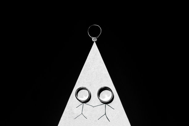 结婚戒指和订婚戒指图片下载