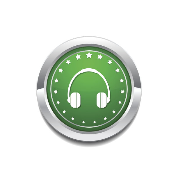 头电话绿色矢量图标按钮图片下载