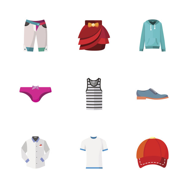 九款现代服饰图片下载