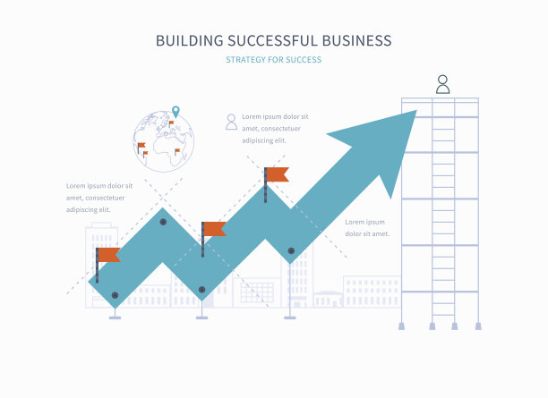 信息图业务箭头形状模板设计图片下载