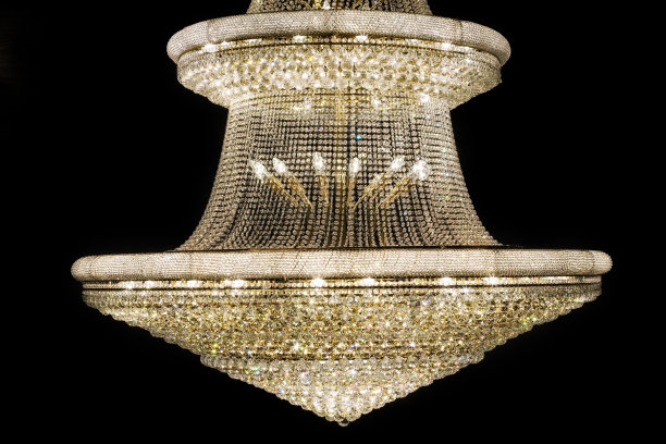 美丽的水晶吊灯图片下载