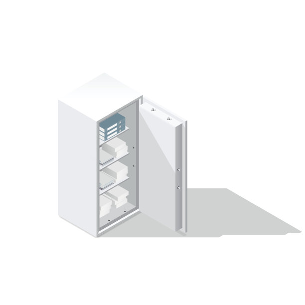 办公室安全等距图标图片下载