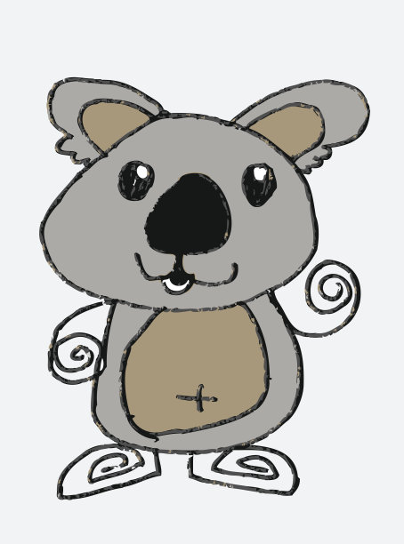 卡通动物收藏在Jaidee家庭风格图片下载