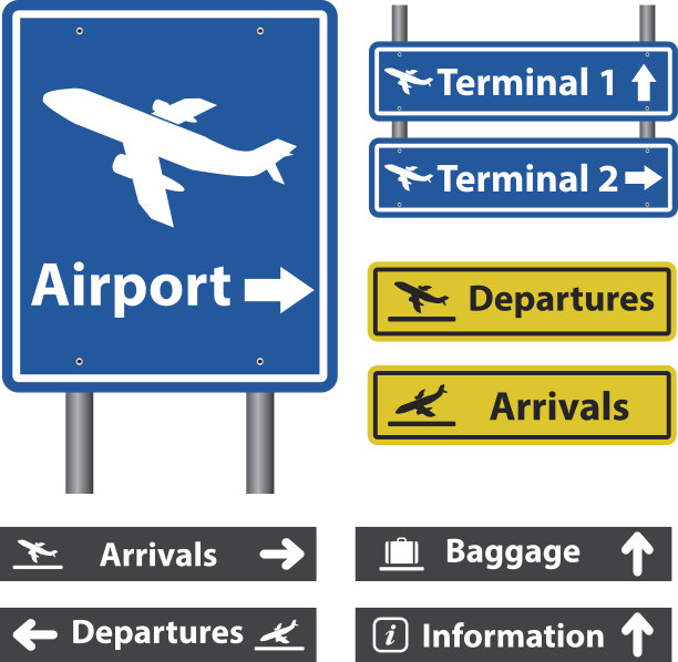 机场的迹象图片下载