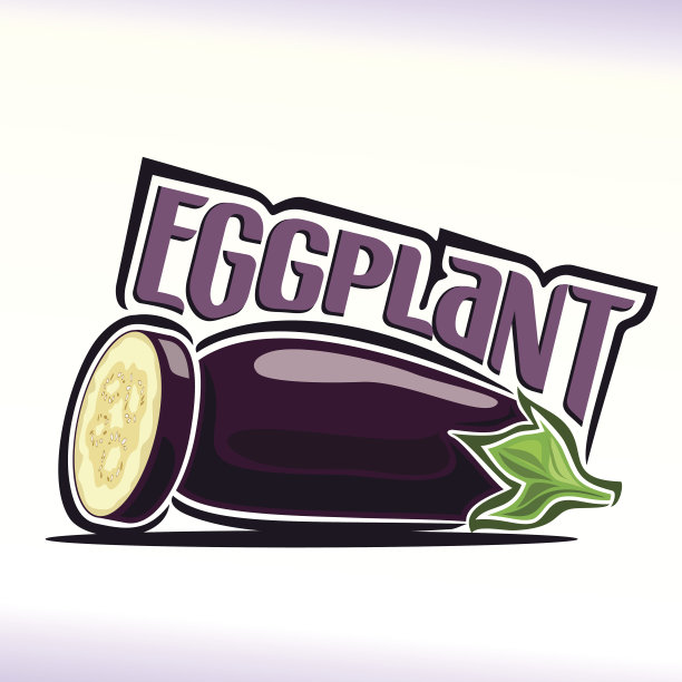 矢量插图的主题茄子图片下载