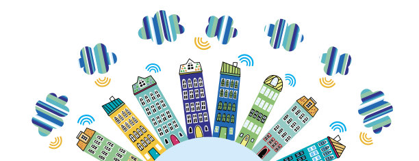 城市和云。图片下载