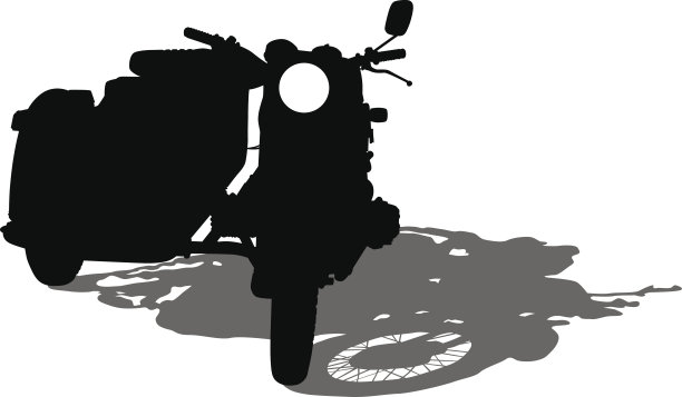 白色的旧自行车素材图片