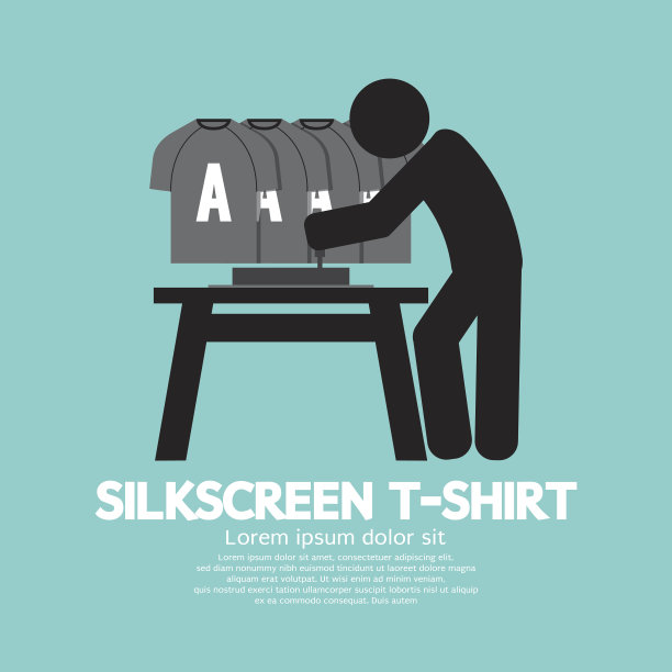 工人做丝网印刷。图片下载