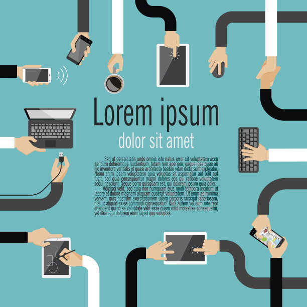 手握各种高科技设备。图片下载