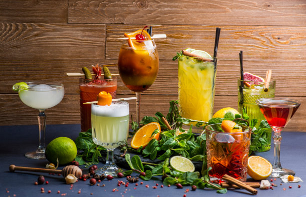 不同的鸡尾酒素材图片