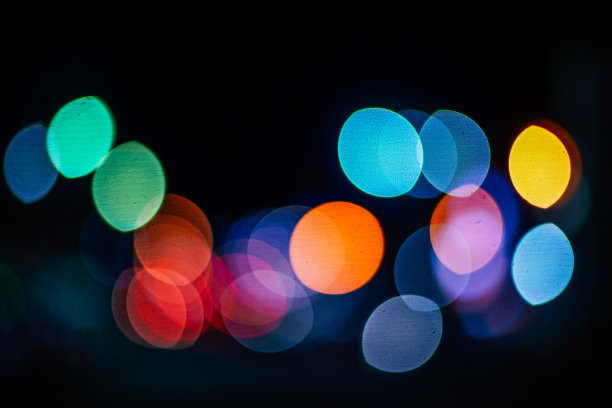 散景背景。散焦的灯图片下载