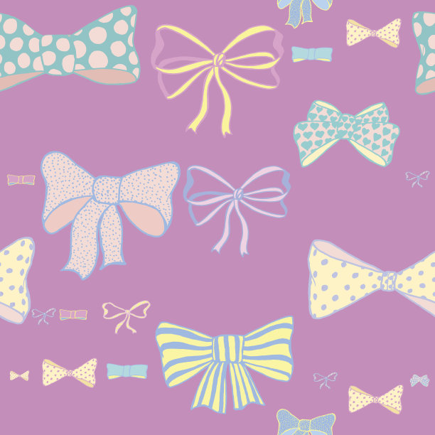 无缝模式与粗糙的弓素材图片