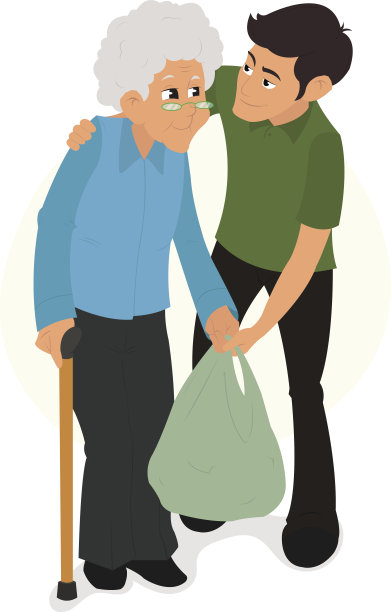 志愿帮助她的祖母图片下载
