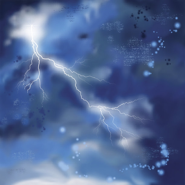 夜风暴天空绘画背景图片下载