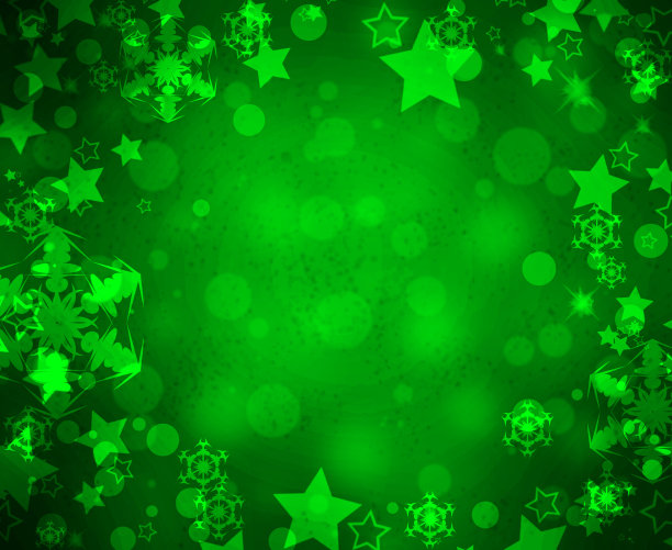 圣诞背景-绿色抽象图片下载