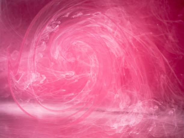 抽象的彩色背景。粉色的烟，水墨的水，宇宙的图案。抽象的运动，凝固的多色流动的绘画。水平照片与软焦点，模糊的背景图片下载