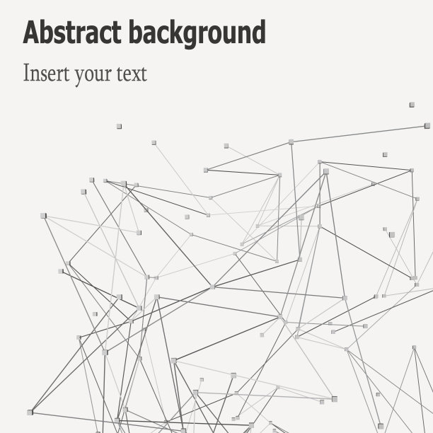 3d几何矢量背景商业或科学演示。素材图片