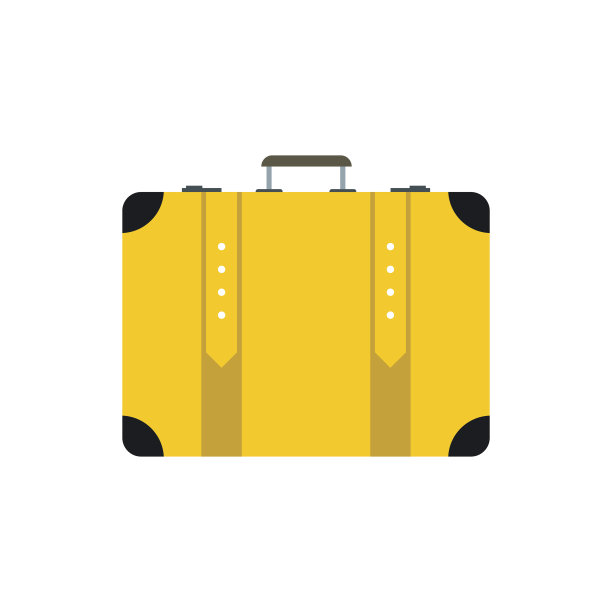 手提箱图标平图片下载