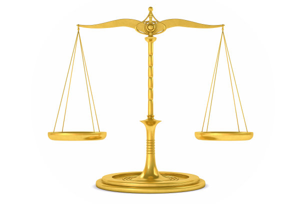 3D孤立的平衡或规模背景测量。图片下载