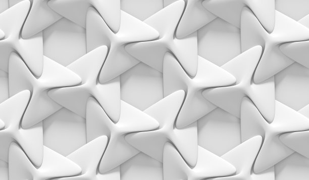 白色阴影抽象几何图案。纸折纸风格。3 d渲染背景。图片下载