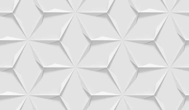 白色阴影抽象几何图案。纸折纸风格。3 d渲染背景。图片下载