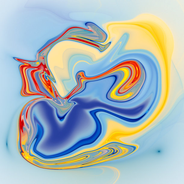 彩色迷幻液化背景素材图片