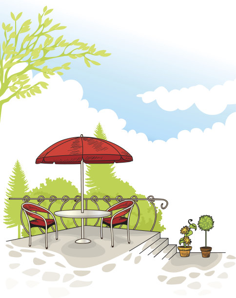 咖啡馆的风景图片下载