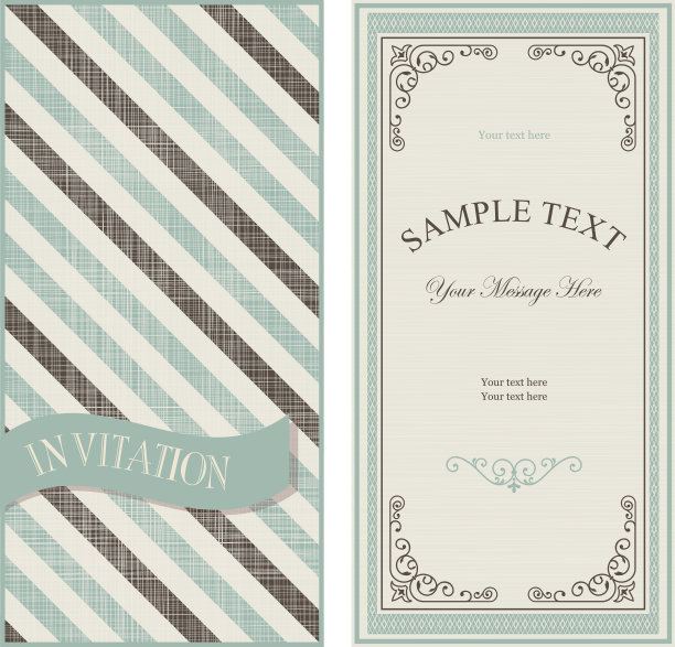 邀请卡与对角线图片下载