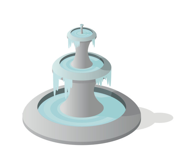 等距高质量的城市元素与白色背景图片下载