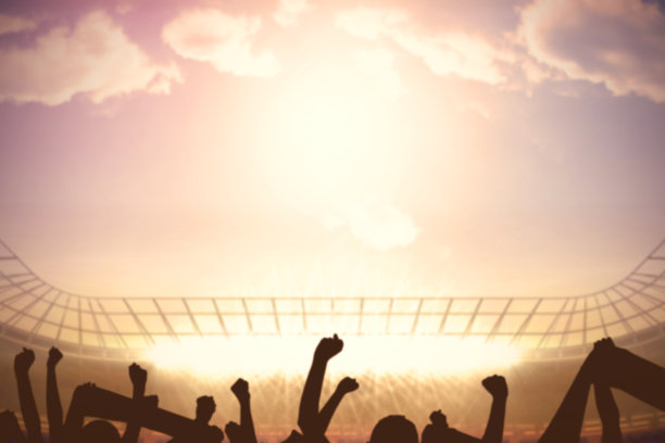 足球场里有欢呼的人群图片下载