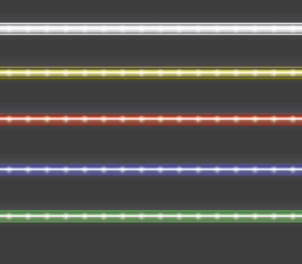彩色led光条纹矢量插图集图片下载