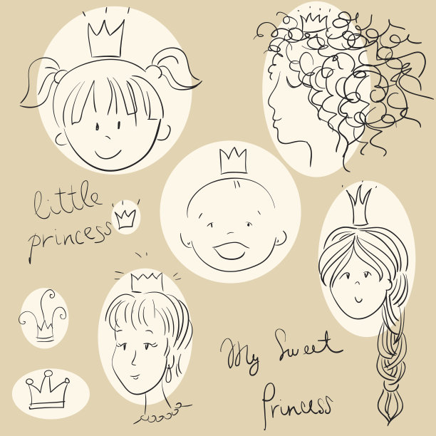 卡通小公主头像带皇冠图片下载