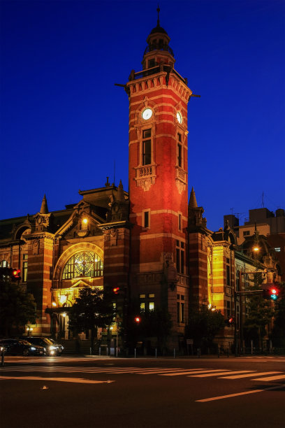 横浜市開港記念会館の夜景图片下载