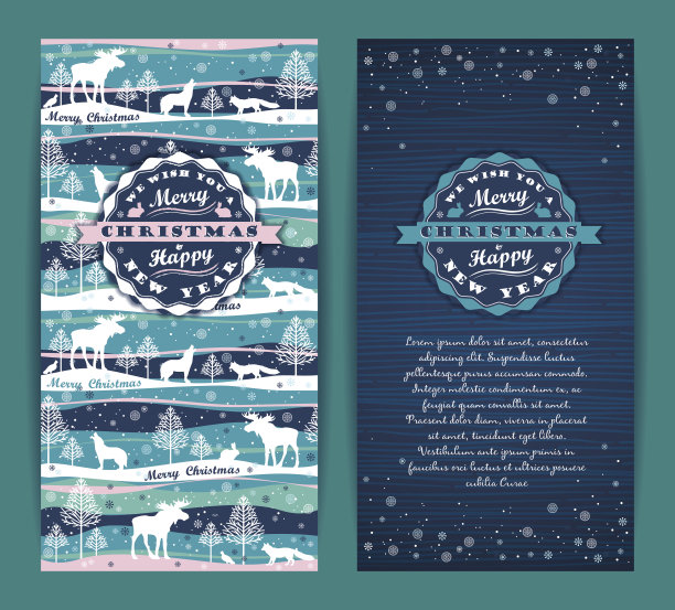 圣诞快乐的背景与排版。图片下载