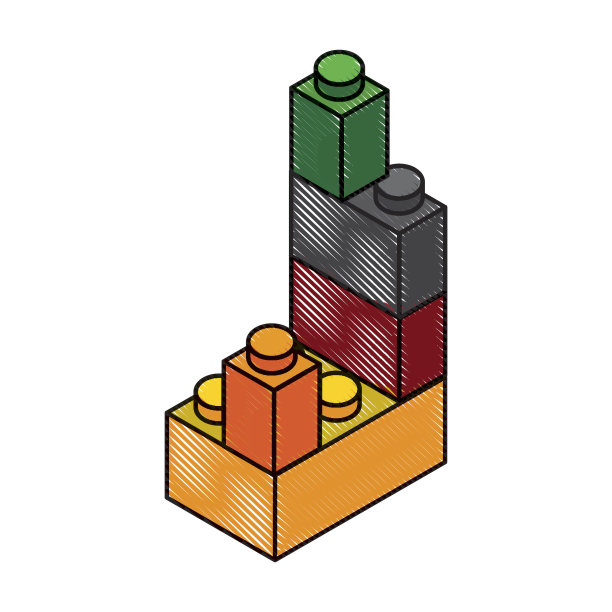 玩具积木砖图片下载