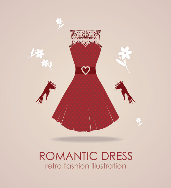 浪漫礼服。图片下载