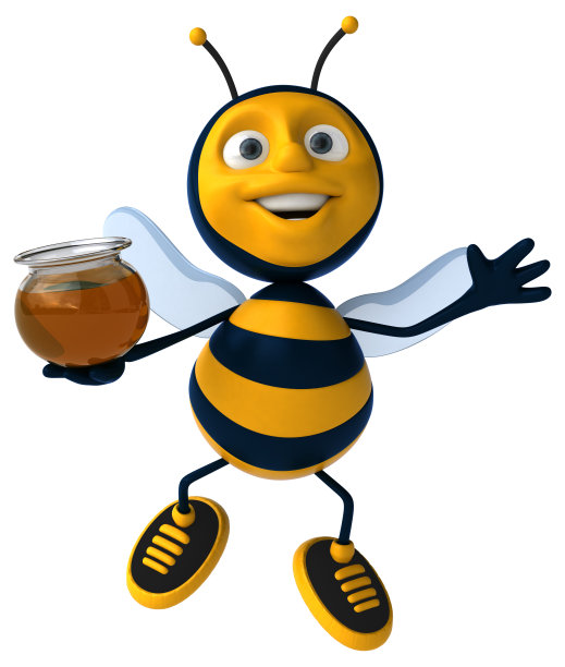 有趣的蜜蜂图片下载