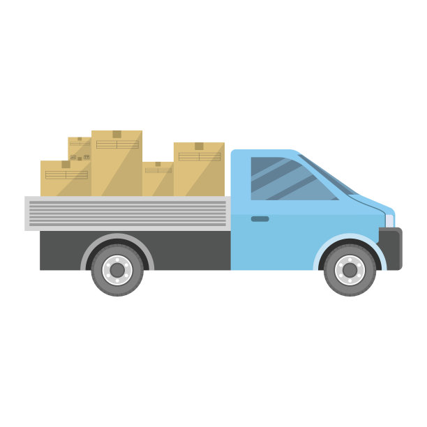 运载货物的新车图片下载