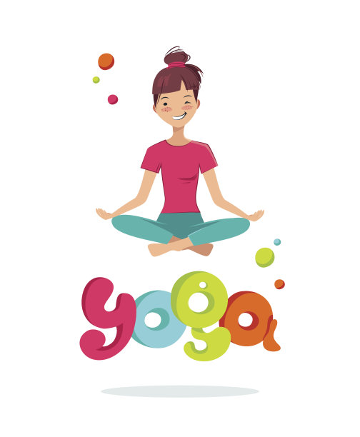 瑜伽海报时间到了。图片下载