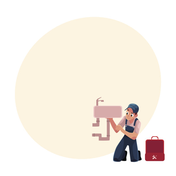 管道工，修理厨房水槽，浴室洗手盆图片下载