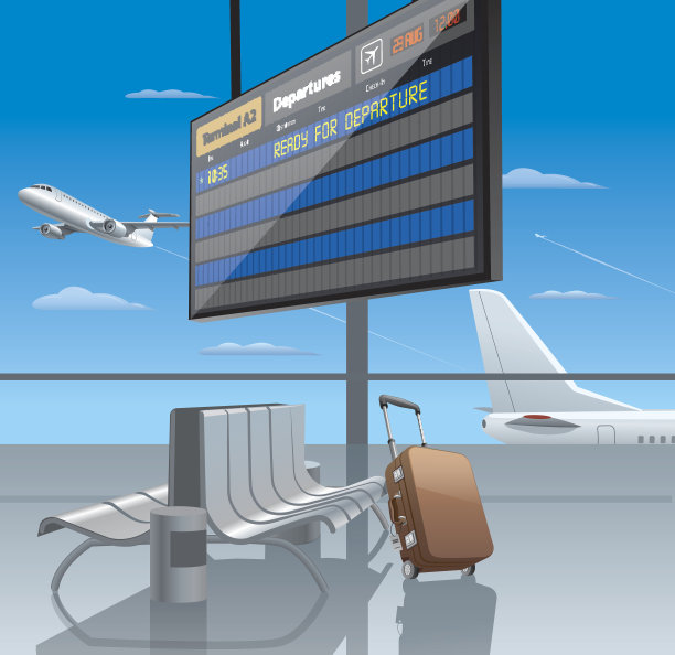 机场出发图片下载