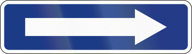 斯洛文尼亚监管路标-单行道图片下载