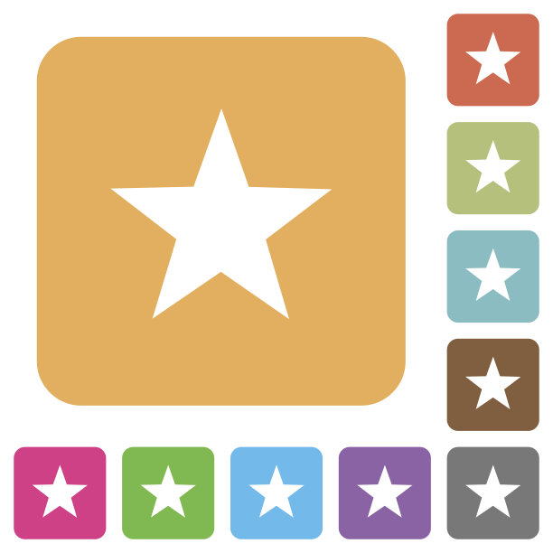 喜欢的圆形方形平面图标图片下载