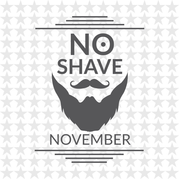 不剃须十一月矢量插画图片下载